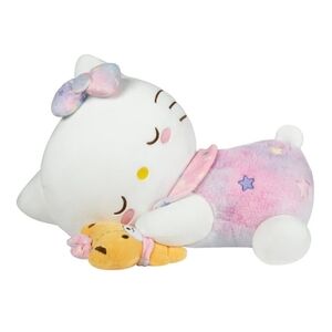 Hello Kitty & Friends NWT 18-inch Sleeping Hello Kitty Plush w/ Bestie Accessory